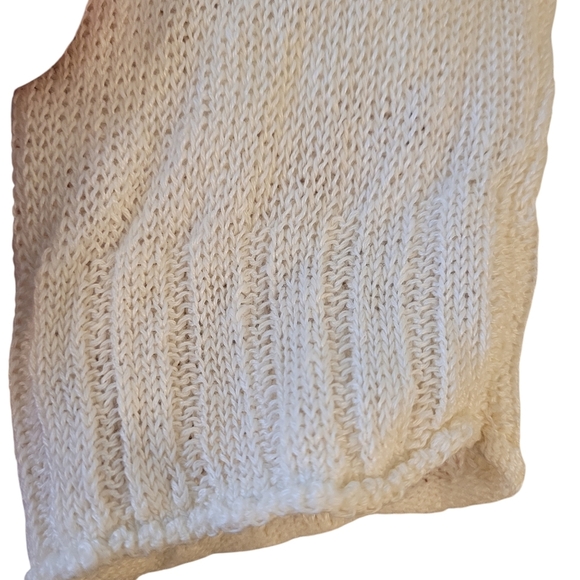 Faherty ivory linen long cardigan sweater- S.            D58 - Picture 4 of 6